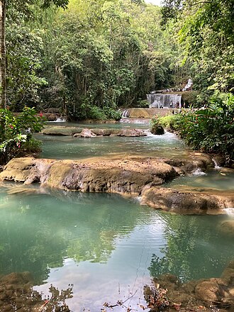 YS Falls and its natural swimming pools